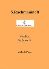 Vocalise, Op. 34 No. 14 P.O.D. cover